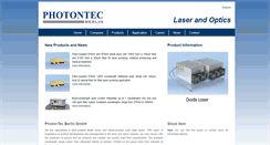 Desktop Screenshot of photontec-berlin.com